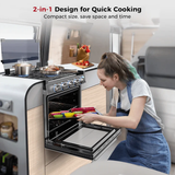Camplux RV Oven w/3 Burners Cooktop - Shed Windows and More, Inc.