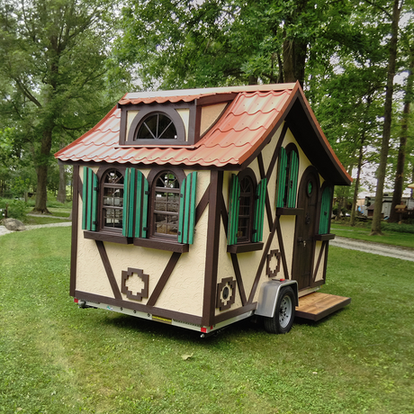 Fixed 18" Sunburst Window with Tempered Glass Lifestyle Photo