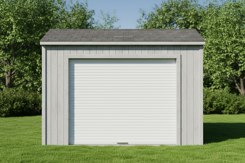 White Roll-up door